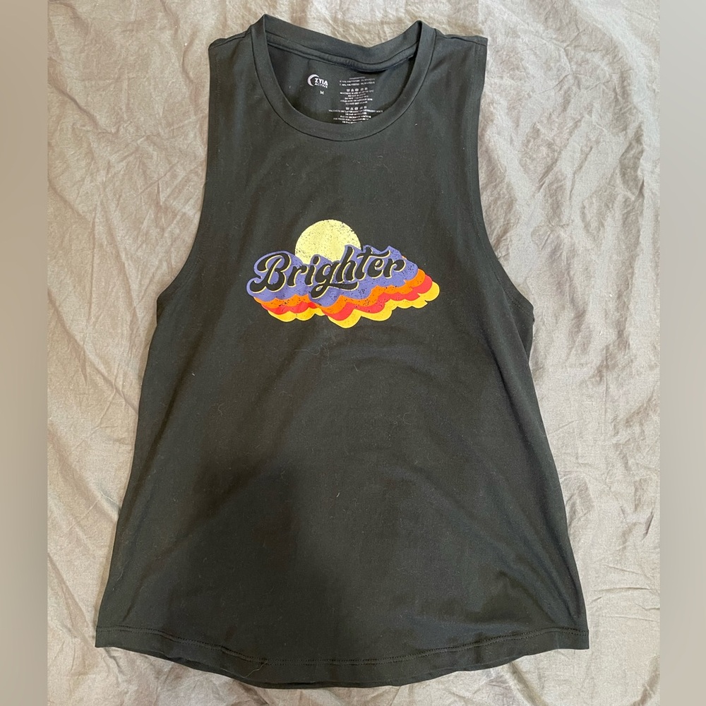 ZYIA Active Black Brighter Tank